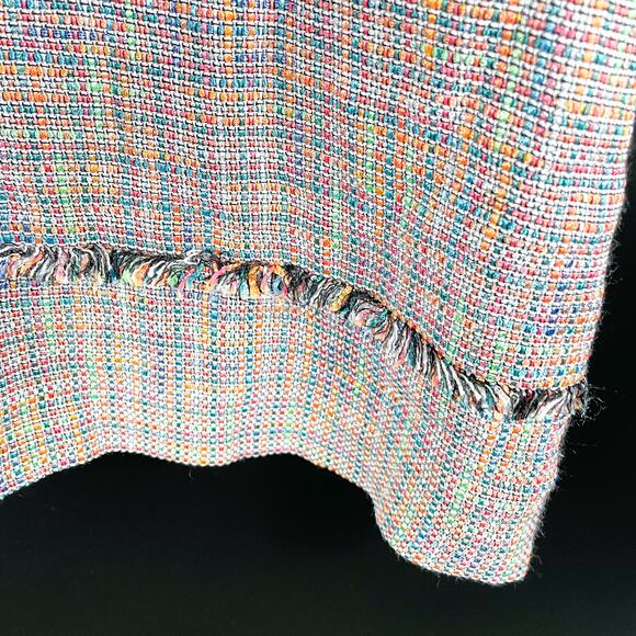 Ted Baker Mayumid Tweed Mini Dress White Ribbed Sleeveless Sz 12 US (5 Ted) - Picture 12 of 15